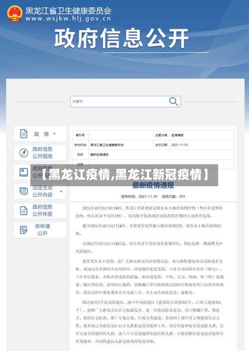 【黑龙讧疫情,黑龙江新冠疫情】-第2张图片