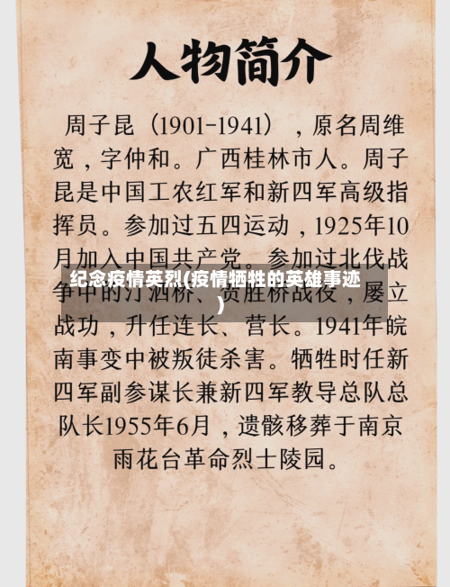 纪念疫情英烈(疫情牺牲的英雄事迹)-第2张图片