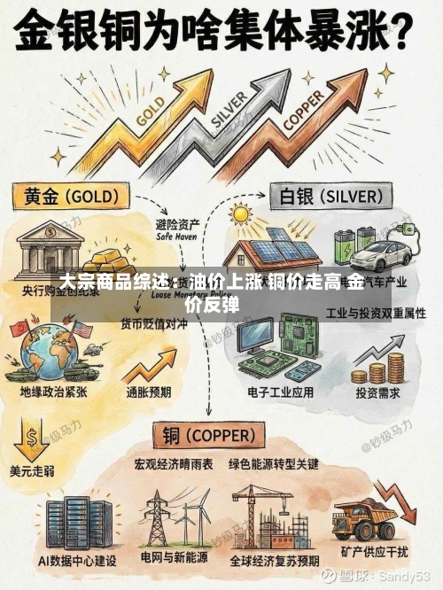 大宗商品综述：油价上涨 铜价走高 金价反弹