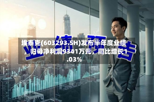 埃泰克(603293.SH)发布半年度业绩，归母净利润9341万元	，同比增长1.03%-第3张图片