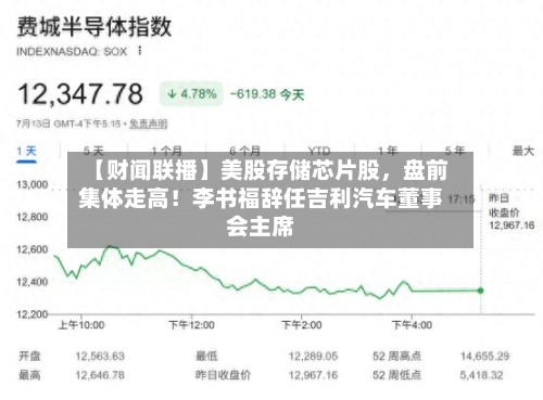 【财闻联播】美股存储芯片股，盘前集体走高！李书福辞任吉利汽车董事会主席