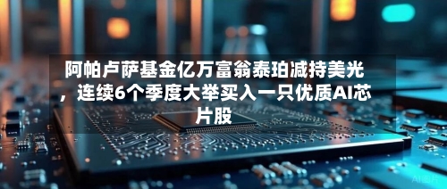 阿帕卢萨基金亿万富翁泰珀减持美光，连续6个季度大举买入一只优质AI芯片股