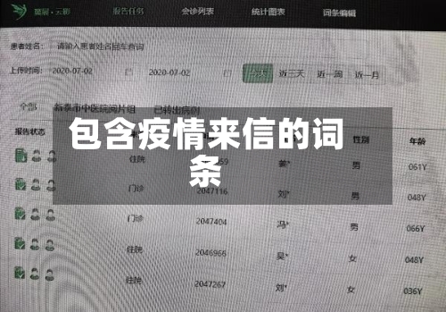 包含疫情来信的词条-第2张图片
