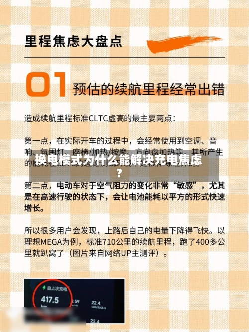 换电模式为什么能解决充电焦虑？