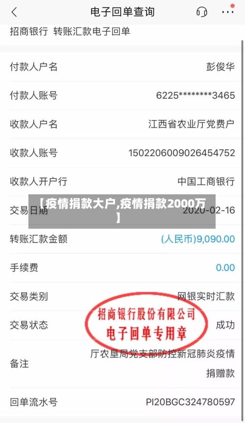 【疫情捐款大户,疫情捐款2000万】-第2张图片
