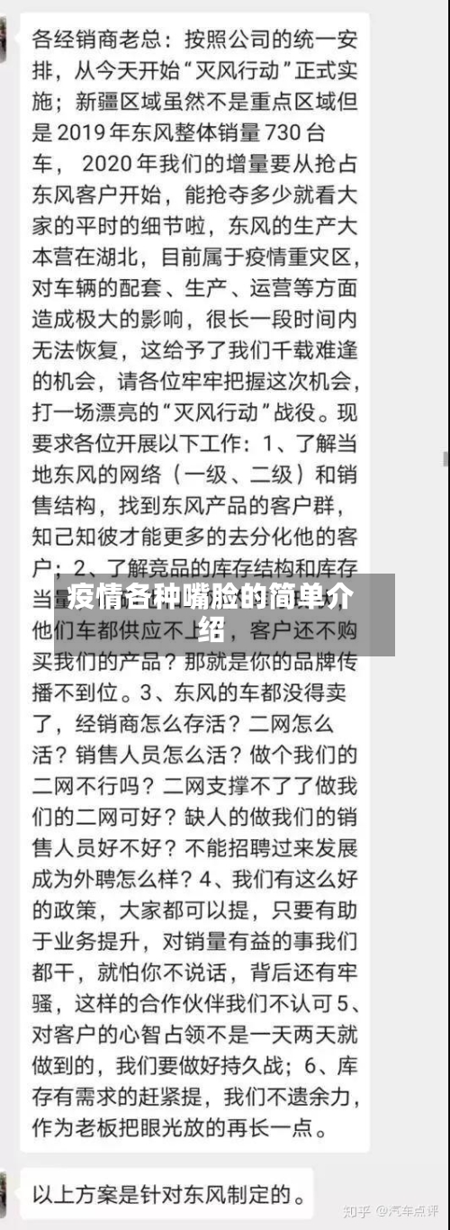疫情各种嘴脸的简单介绍