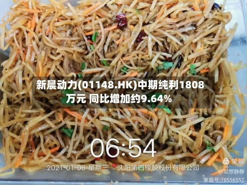 新晨动力(01148.HK)中期纯利1808万元 同比增加约9.64%-第2张图片