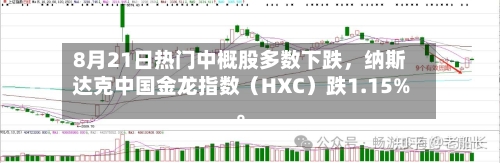 8月21日热门中概股多数下跌	，纳斯达克中国金龙指数（HXC）跌1.15%。-第3张图片