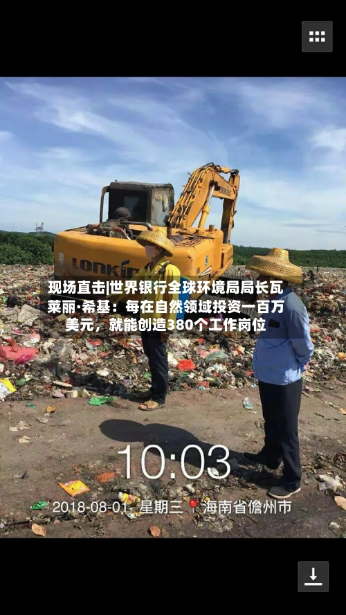 现场直击|世界银行全球环境局局长瓦莱丽·希基：每在自然领域投资一百万美元，就能创造380个工作岗位-第2张图片