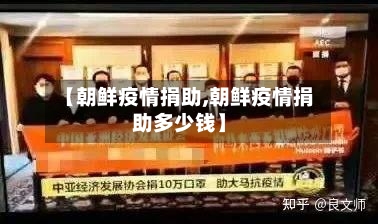 【朝鲜疫情捐助,朝鲜疫情捐助多少钱】-第3张图片