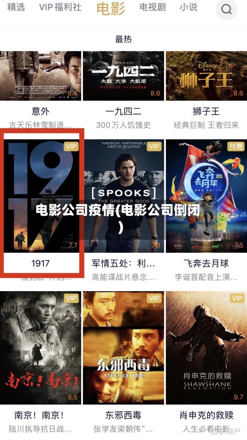 电影公司疫情(电影公司倒闭)