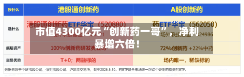 市值4300亿元“创新药一哥”，净利暴增六倍！-第2张图片