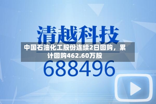 中国石油化工股份连续2日回购，累计回购462.60万股-第2张图片